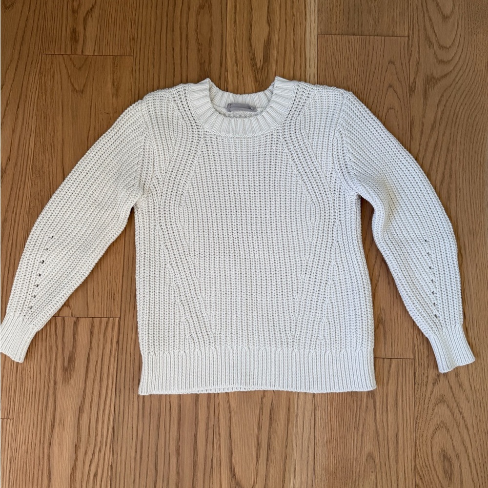 Everlane White Crew Neck Sweater